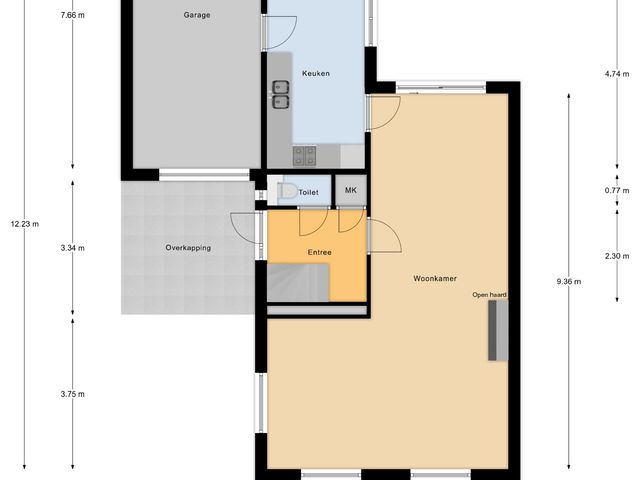 Plattegrond van Wederiksingel 12