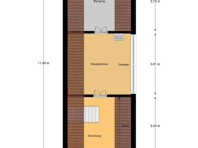 Plattegrond van St.-Lambertusstraat 14