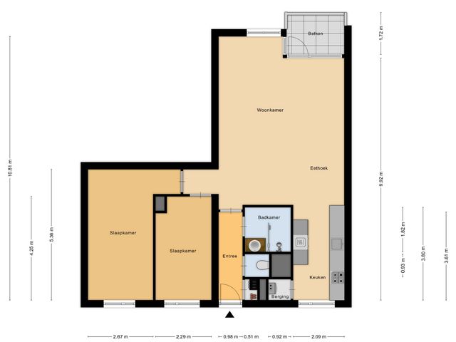 Plattegrond van Moleneindplein 306