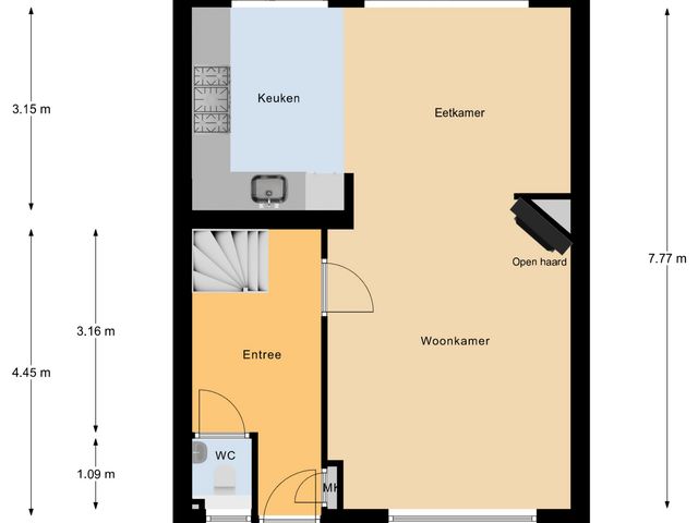 Plattegrond van Repelweg 28