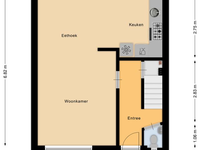 Plattegrond van Michiel de Ruyterweg 145