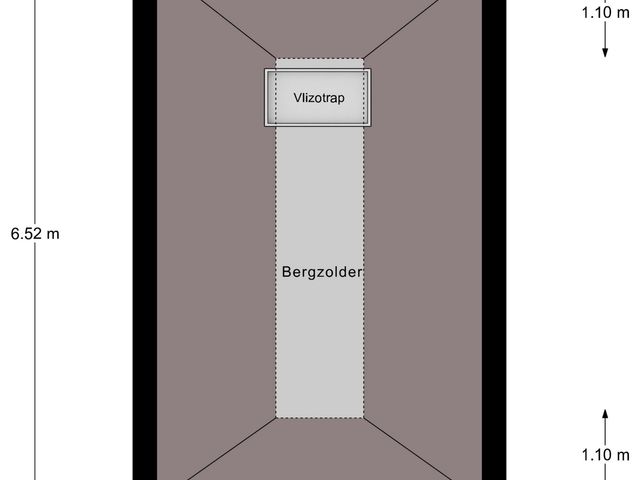 Plattegrond van Loverensestraat 5