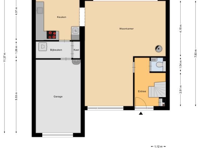 Plattegrond van Hertoglaan 45