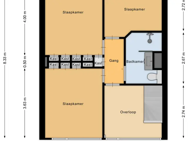Plattegrond van Hertoglaan 45