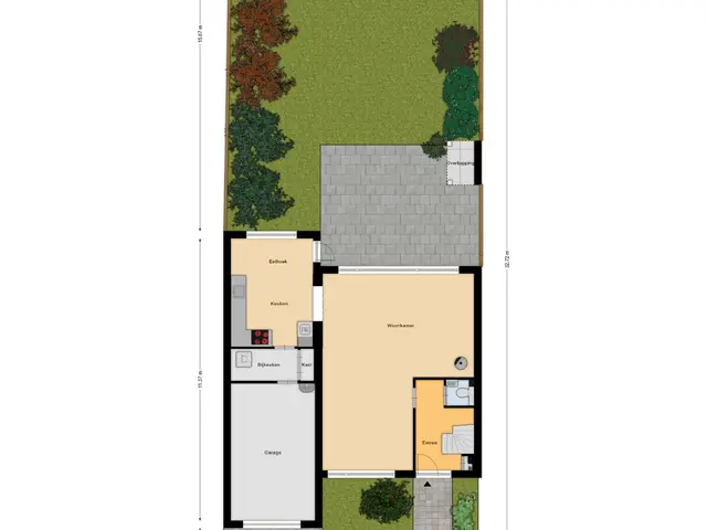 Plattegrond van Hertoglaan 45