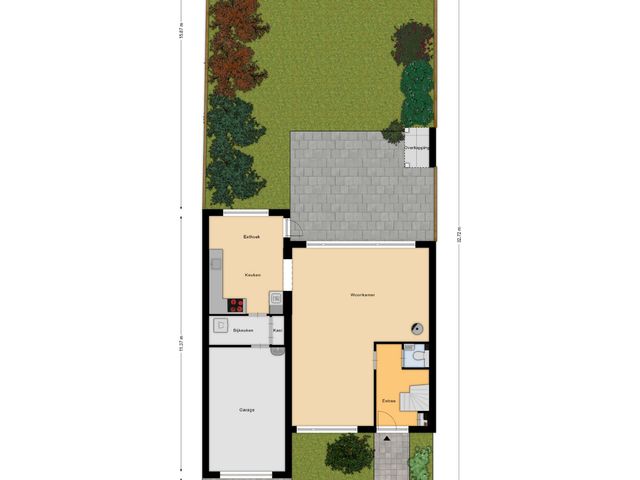 Plattegrond van Hertoglaan 45