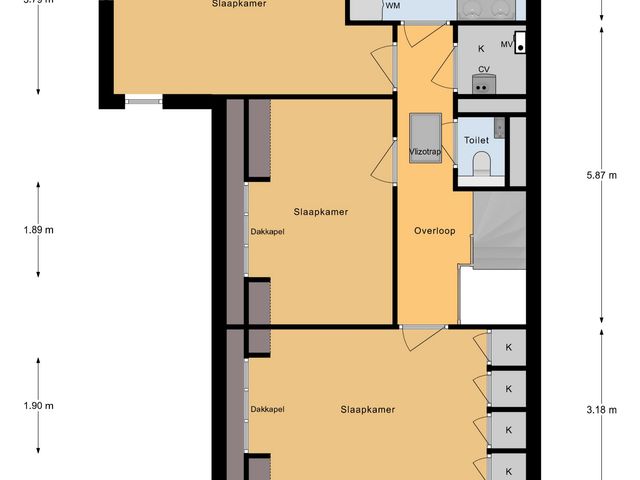 Plattegrond van Margrietlaan 39