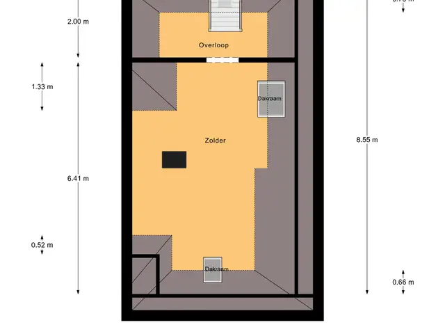 Plattegrond van St.-Barbarastraat 2
