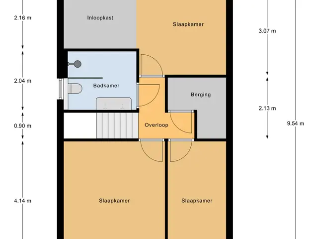 Plattegrond van Kievitstraat 6