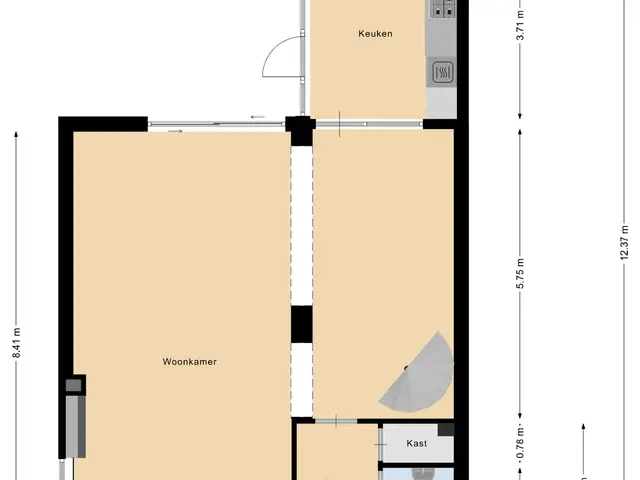 Plattegrond van Van den Wijghaertstraat 5