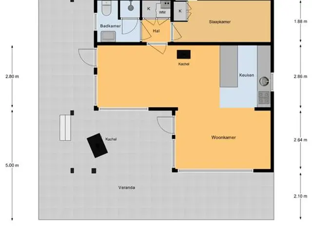Plattegrond van Broeksteeg 48