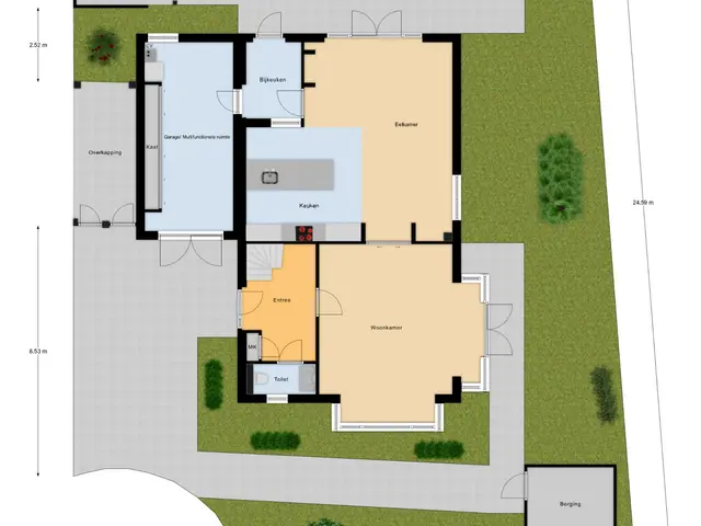 Plattegrond van Margrietlaan 19