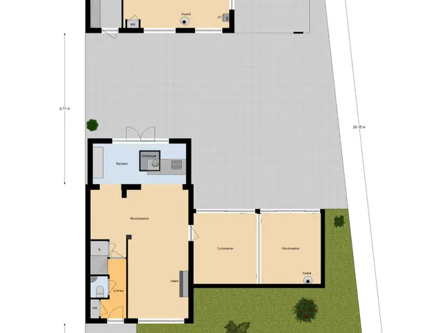 Plattegrond van John F. Kennedylaan 15