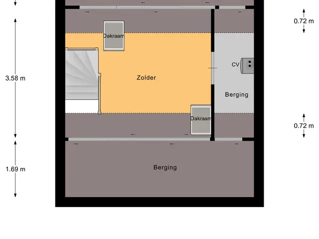 Plattegrond van John F. Kennedylaan 15