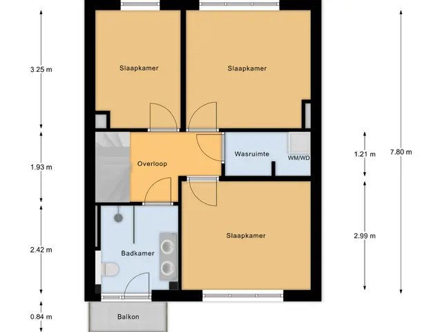 Plattegrond van Jan van Galenstraat 61