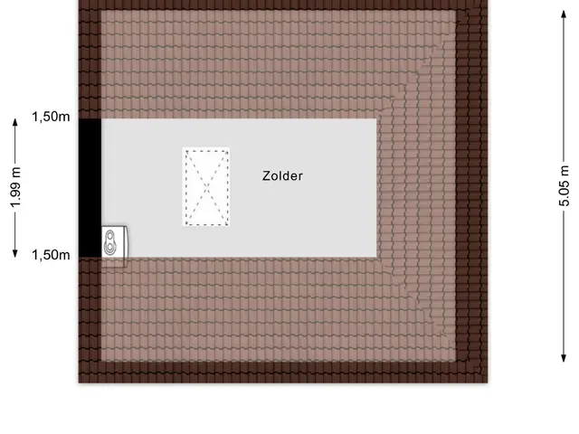 Plattegrond van Loverensestraat 27A