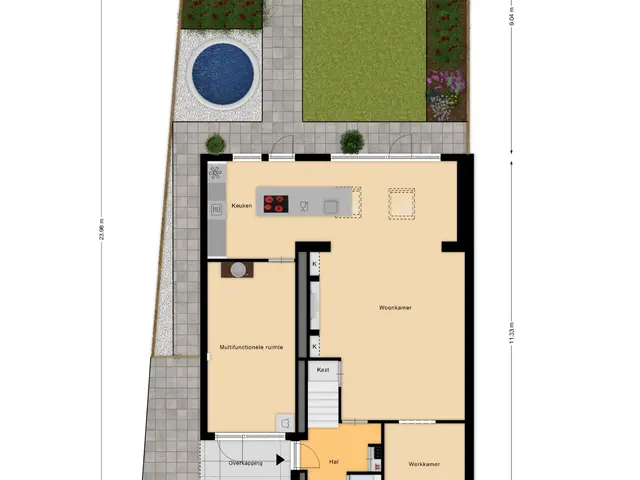 Plattegrond van Reigersbekstraat 8