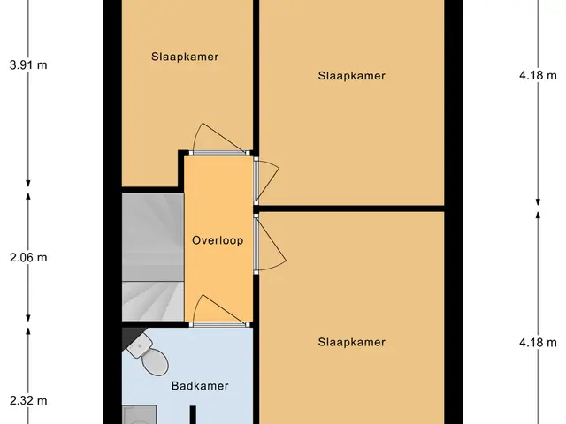 Plattegrond van Achter 't Schop 13