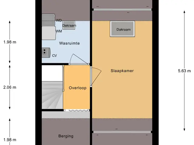 Plattegrond van Achter 't Schop 13