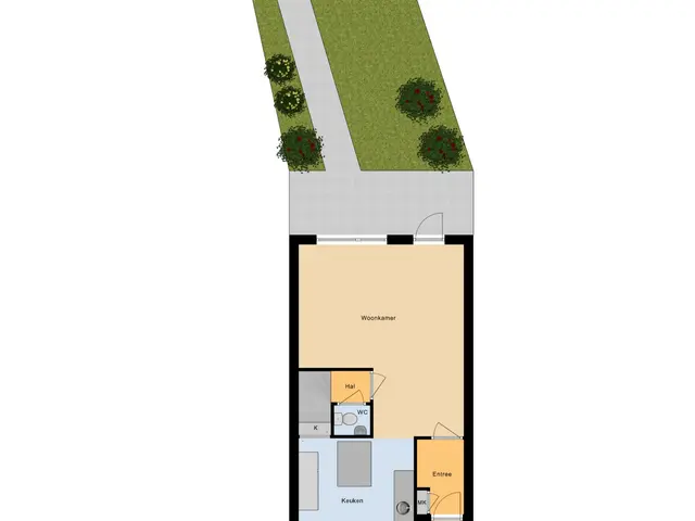 Plattegrond van Achter 't Schop 13