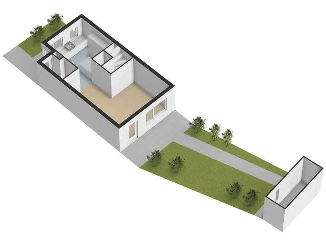 Plattegrond van Achter 't Schop 13
