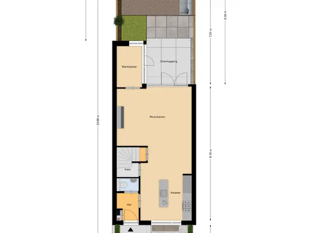 Plattegrond van Versterstraat 40