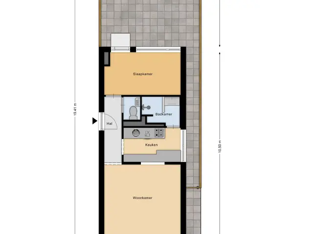 Plattegrond van Van Voorst tot Voorststraat 29