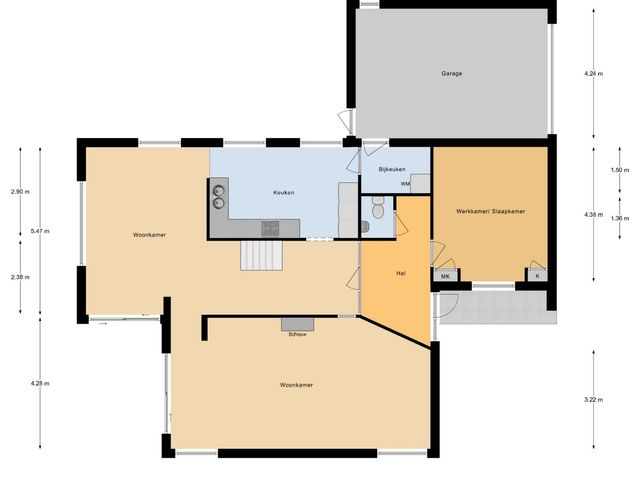 Plattegrond van Acacialaan 10