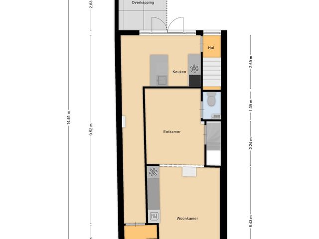 Plattegrond van Dorpsstraat 7