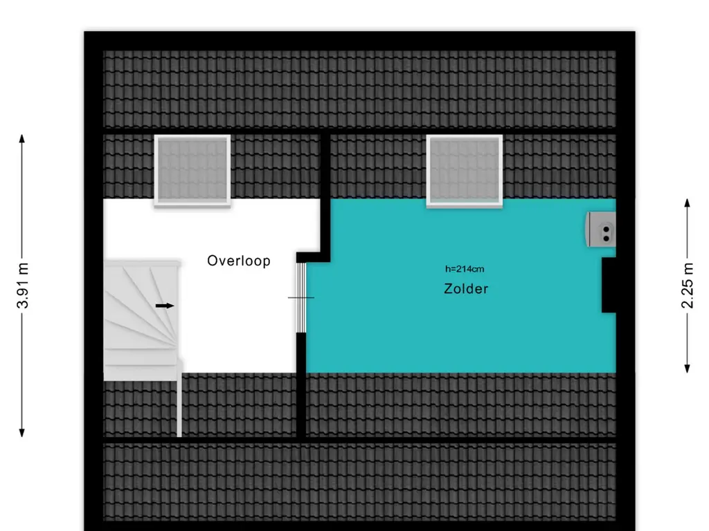 Plattegrond Veerlaan 14
