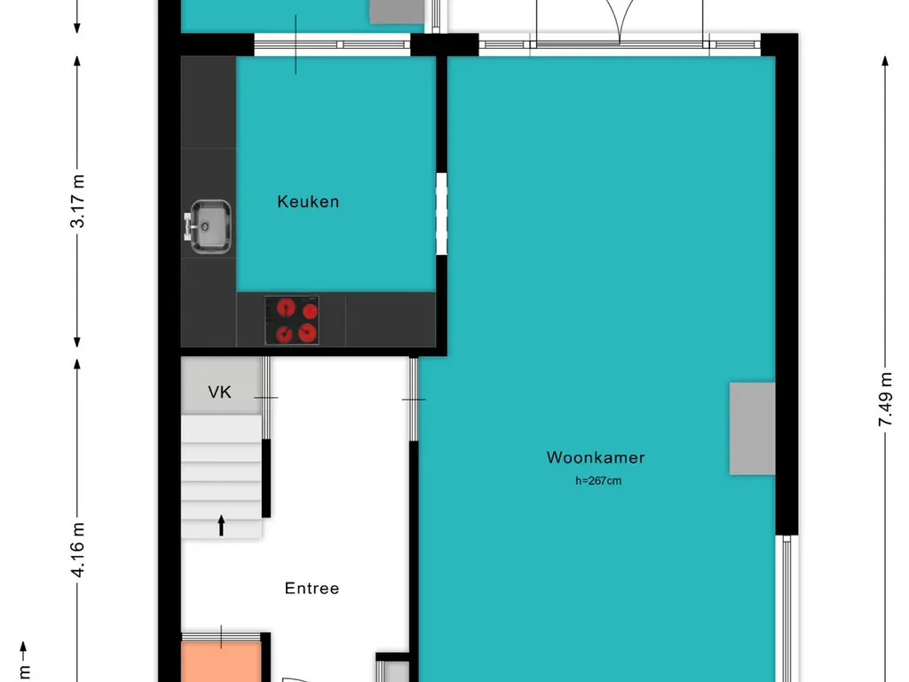 Plattegrond Veerlaan 14