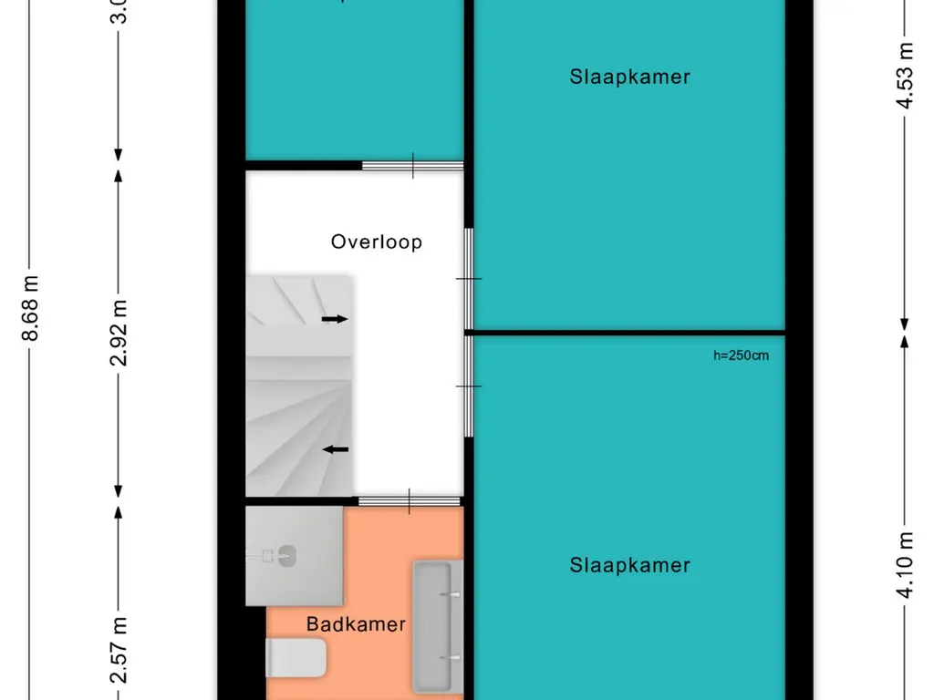 Plattegrond Veldbloemenlaan 30