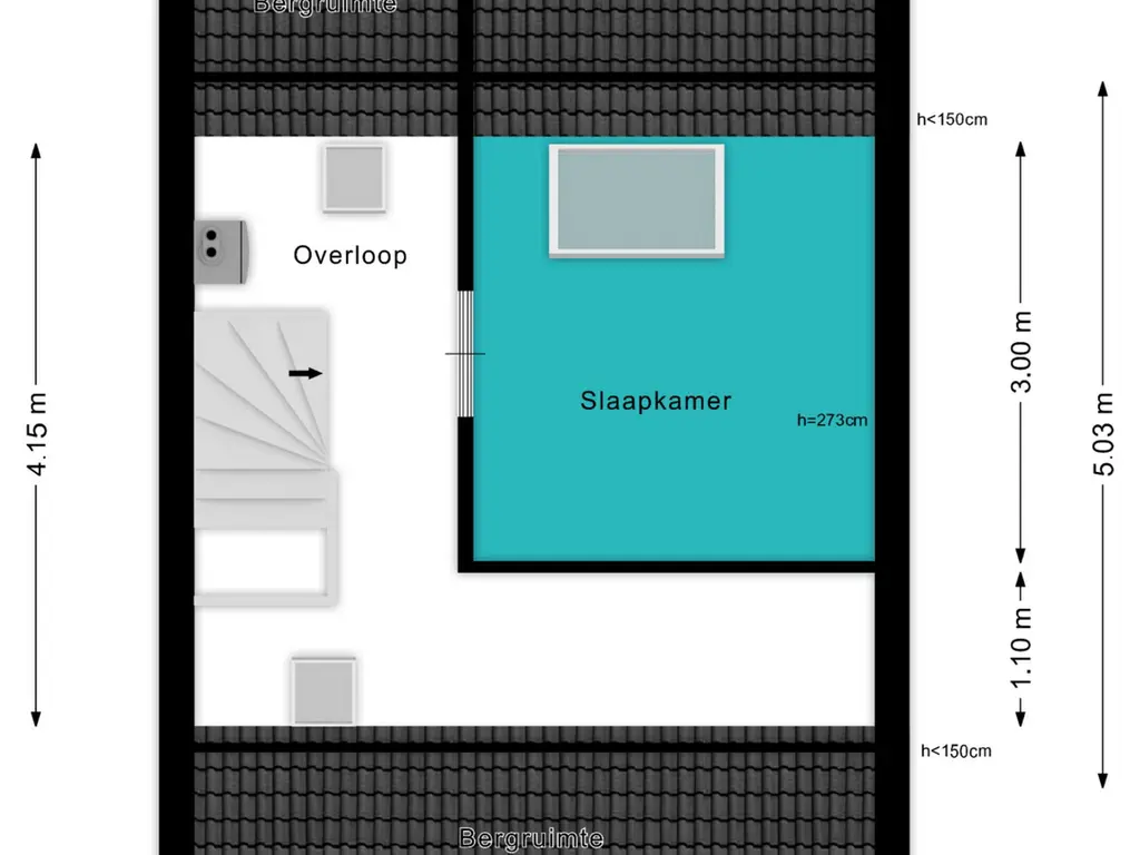 Plattegrond Veldbloemenlaan 30