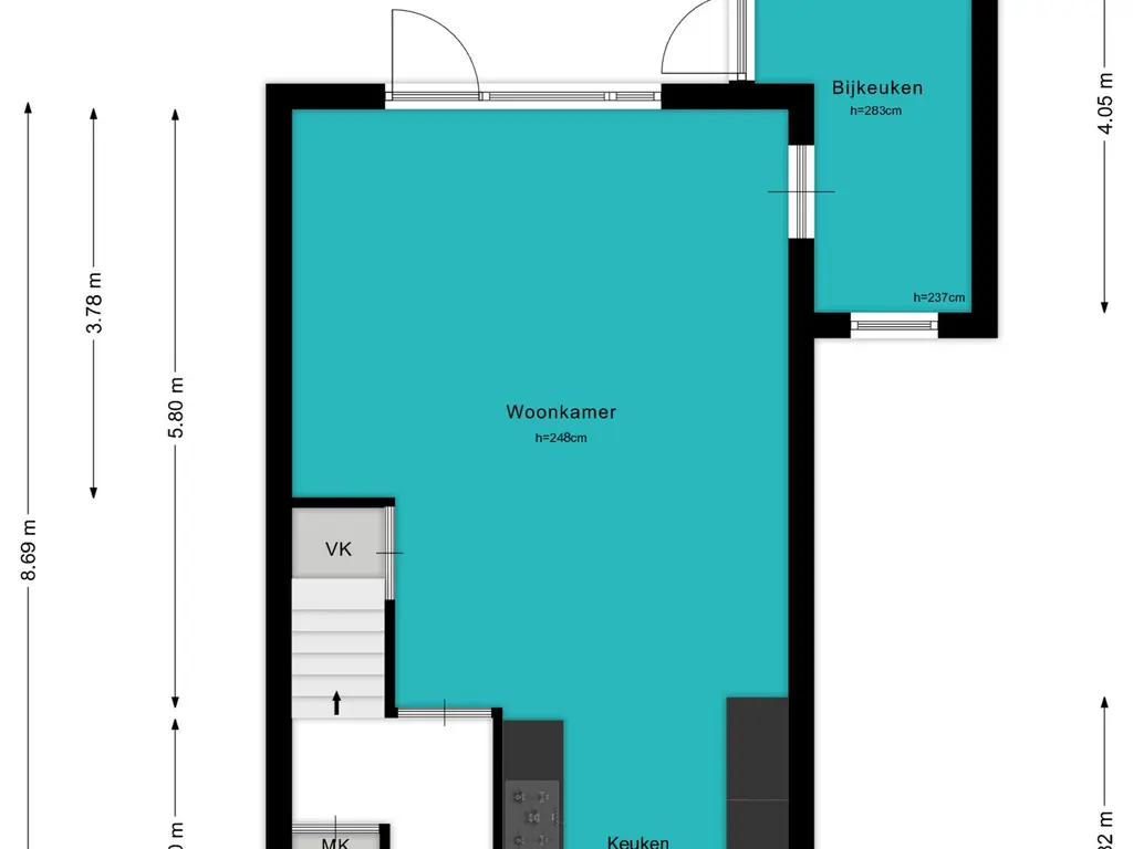 Plattegrond Veldbloemenlaan 30