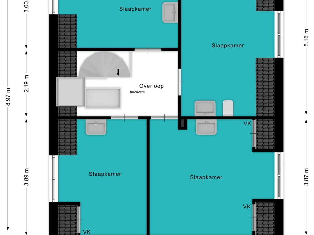 Plattegrond Raadhuisstraat 10