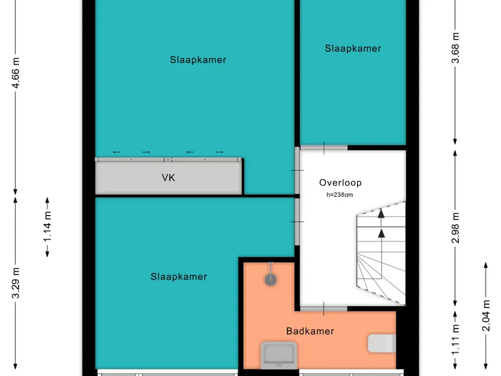 Plattegrond Rembrandtlaan 116