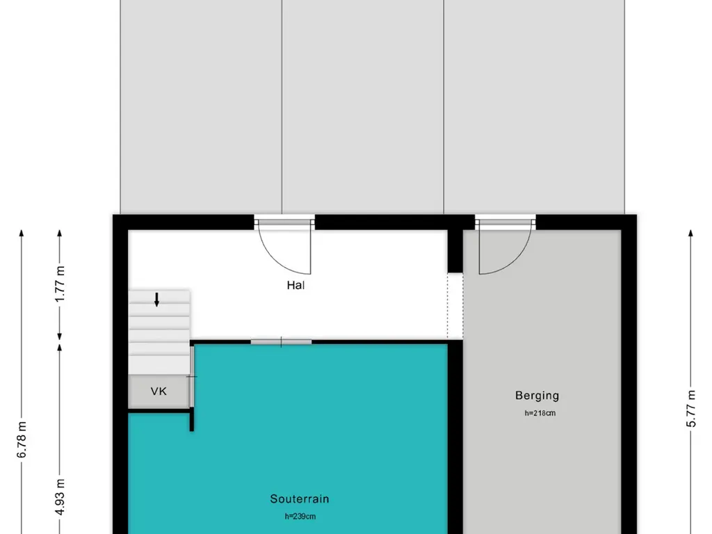 Plattegrond Hoge Rijndijk 4 5