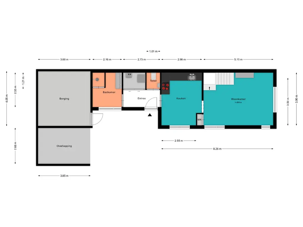 Plattegrond Weteringstraat 54
