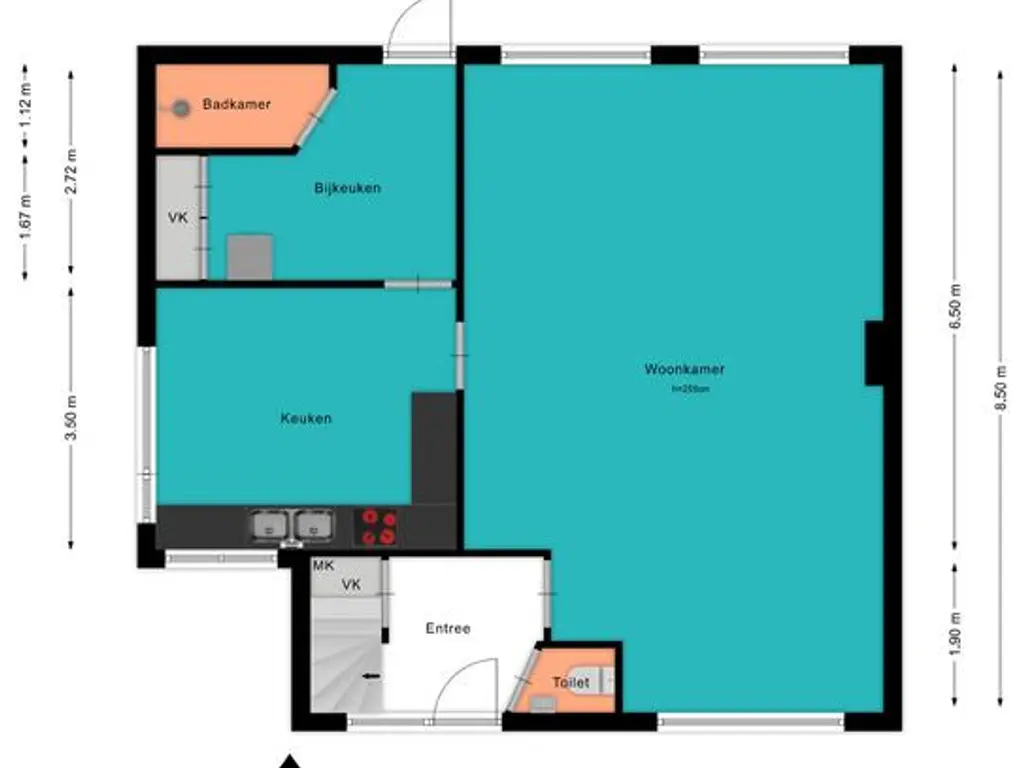 Plattegrond Meidoornlaan 11