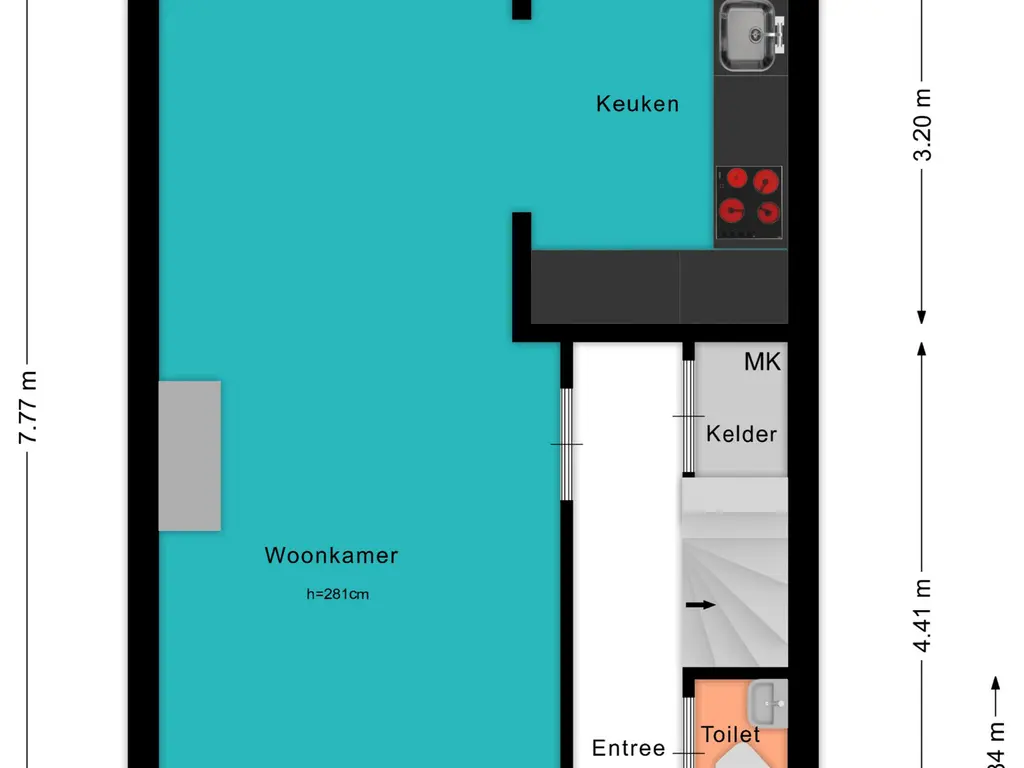 Plattegrond Prinsenlaan 24