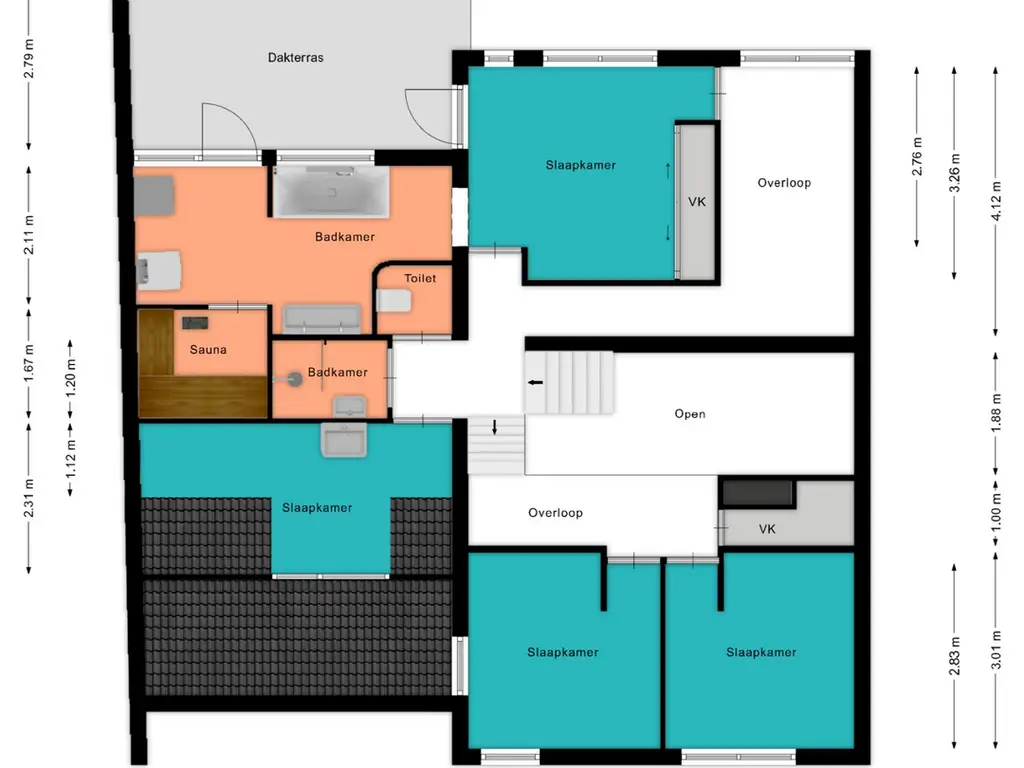 Plattegrond de Hunze 9