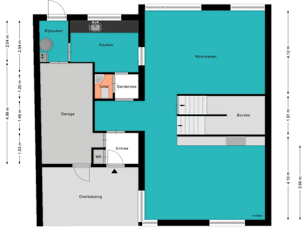 Plattegrond de Hunze 9