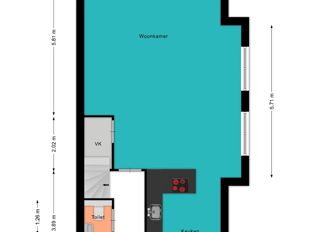 Plattegrond Pieter Lieftinckstraat 15