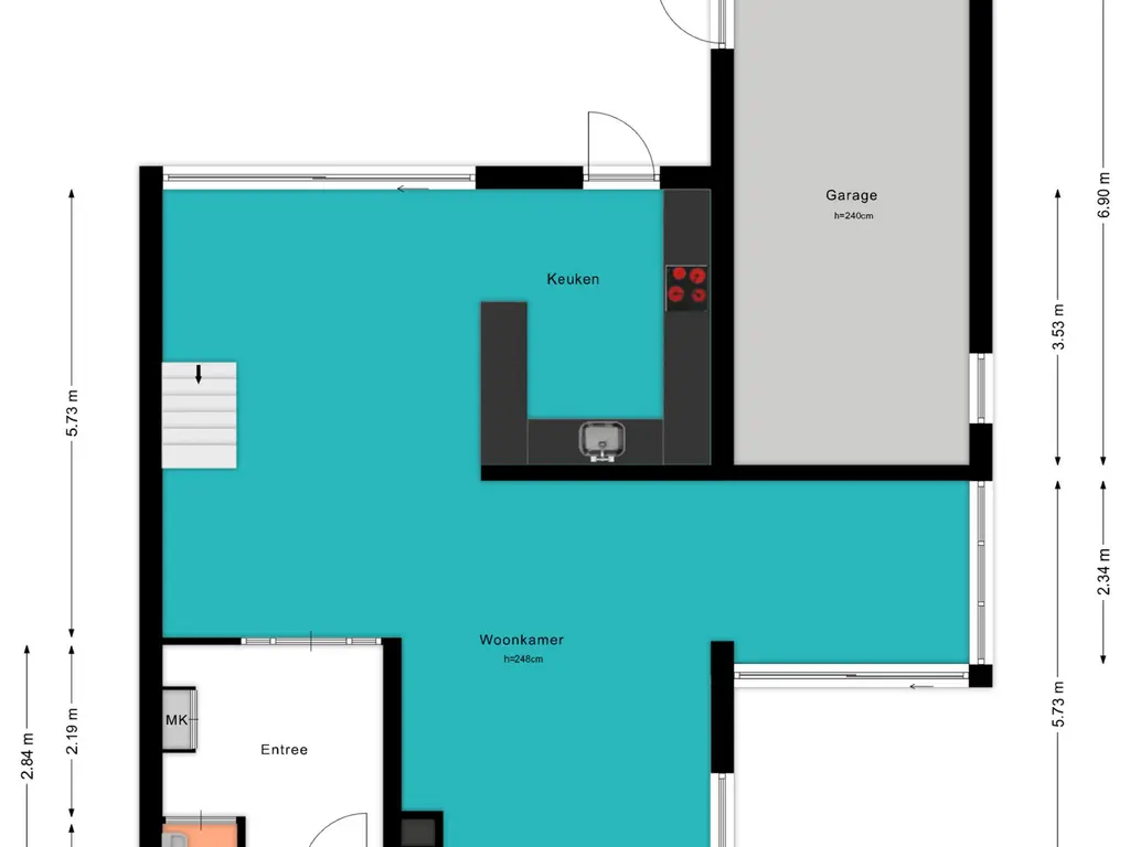 Plattegrond Cattenbroekerlaan 39