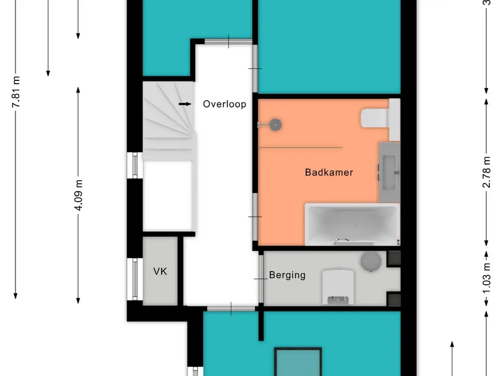Plattegrond Prinsenlaan 23