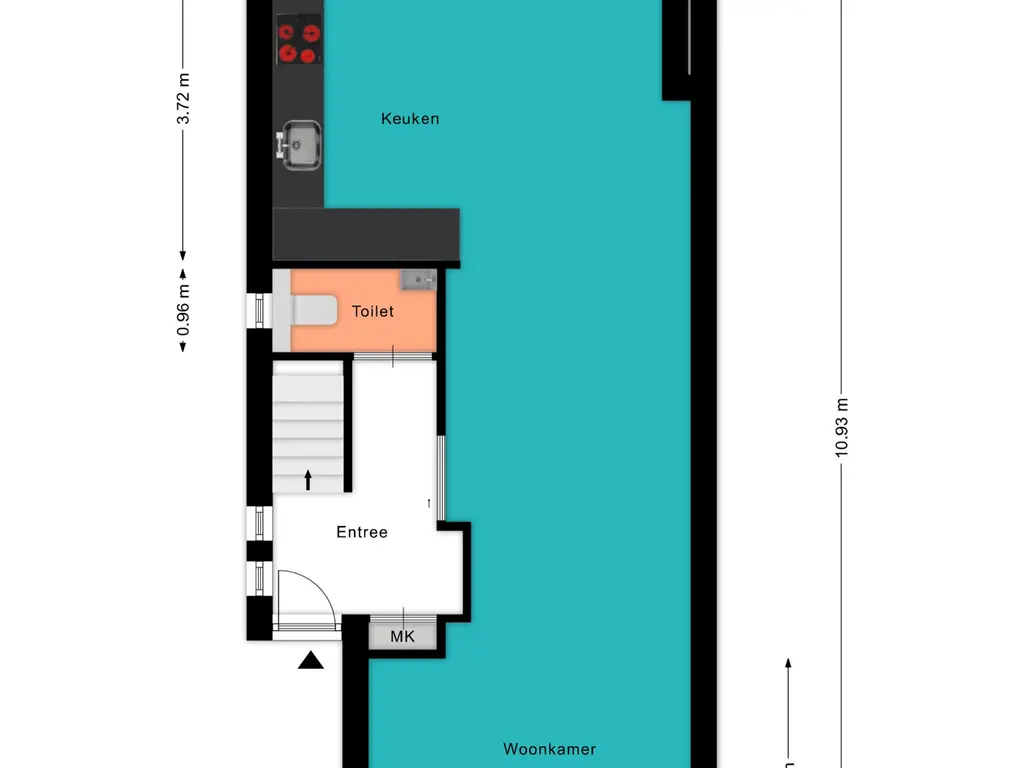 Plattegrond Prinsenlaan 23