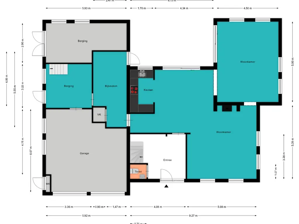 Plattegrond Rietveld 83B