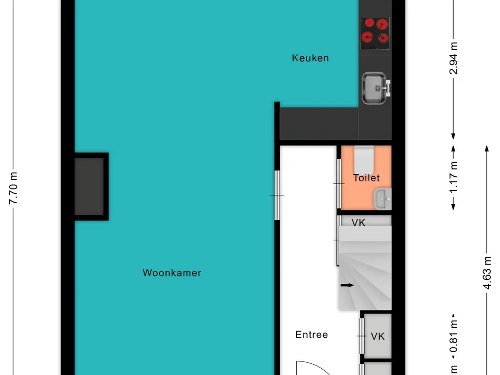 Plattegrond Thorbeckelaan 21