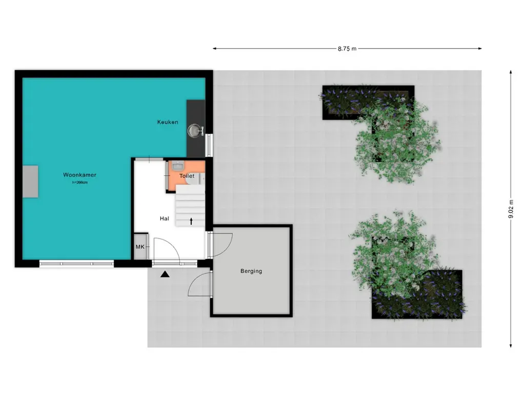 Plattegrond de Beerze 2