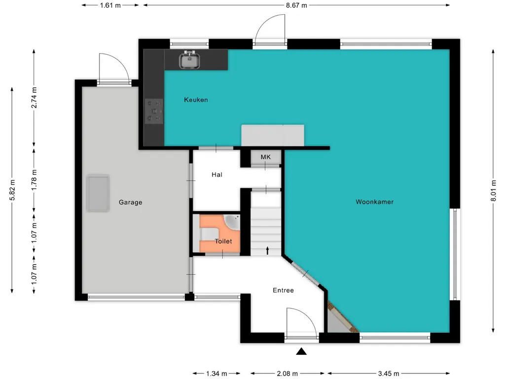 Plattegrond K Linschoten Westzijde 6